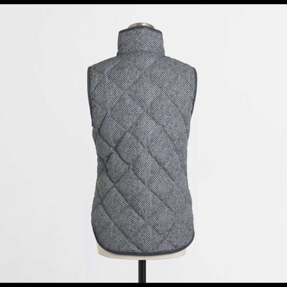J. Crew Women’s Excursion Quilted Herringbone Vest - image 2